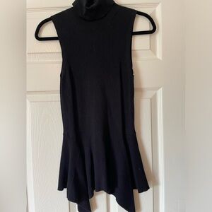 Boston Proper Sleeveless Peplum Turtleneck